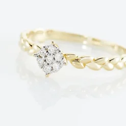 Clearance Histoire d'Or Bague Or Jaune Adlai Diamants