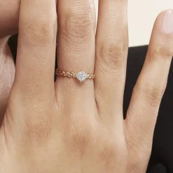 Clearance Histoire d'Or Bague Or Jaune Adlai Diamants