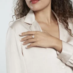 New Histoire d'Or Bague Or Jaune Adrienne Oxydes De Zirconium or jaune oxyde