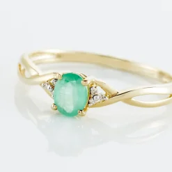 Histoire d'Or Bague Or Jaune Cassie Emeraude Diamants* Bagues|Bagues Avec Pierre