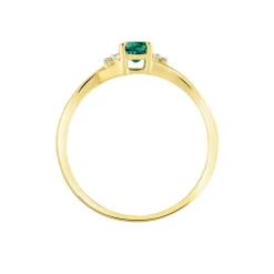 Histoire d'Or Bague Or Jaune Cassie Emeraude Et Diamant or jaune emeraude