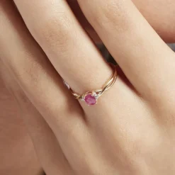 Sale Histoire d'Or Bague Or Jaune Cassie Rubis Diamants or jaune rubis