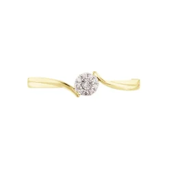 Clearance Histoire d'Or Bague Or Jaune Cerisette Diamant or bicolore diamant