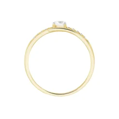 Clearance Histoire d'Or Bague Or Jaune Daegan Oxydes De Zirconium