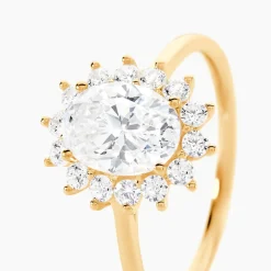 Histoire d'Or Bague Or Jaune Emilius  Oxyde De Zirconium* Bagues|Bagues Avec Pierre