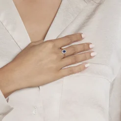 Histoire d'Or Bague Or Jaune Goulwen Saphir Ovale Et Diamants* Bagues|Bagues Avec Pierre