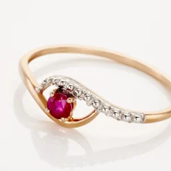 Discount Histoire d'Or Bague Or Jaune Karmele Rubis or jaune rubis