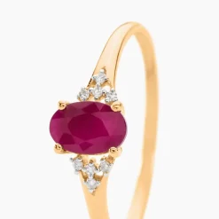 Discount Histoire d'Or Bague Or Jaune Marie Rubis Diamants or jaune rubis