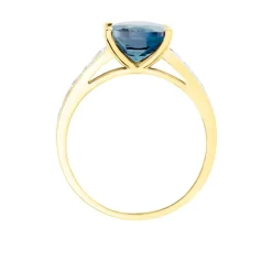 Discount Histoire d'Or Bague Or Jaune Marie-camille Topaze Oxydes De Zirconium or jaune topaze london blue