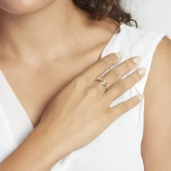 Sale Histoire d'Or Bague Or Jaune Nahia Oxydes De Zirconium