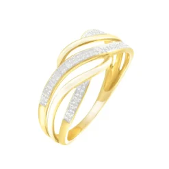 New Histoire d'Or Bague Or Jaune Rodhia Diamants