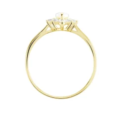 Histoire d'Or Bague Or Jaune Vladimira Oxyde De Zirconium