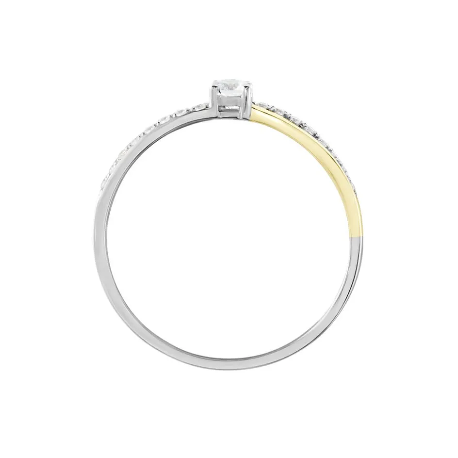 Histoire d'Or Bague Or Tricolore Peregrine Oxyde De Zirconium