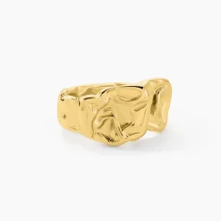 Histoire d'Or Bague Organic Acier Jaune* Bagues|Bagues Sans Pierre