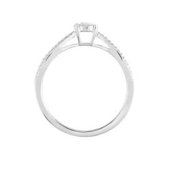 Discount Histoire d'Or Bague Orphee Or Blanc Diamant