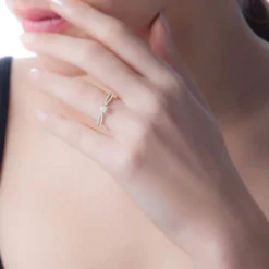 Discount Histoire d'Or Bague Orphee Or Blanc Diamant