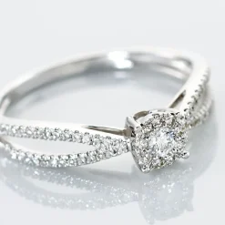 Histoire d'Or Bague Orphee Or Blanc Diamant* Bagues|Bagues Avec Pierre