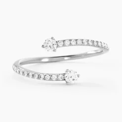 Histoire d'Or Bague Orpheus Or Blanc Diamant Synthétique* Bagues|Bagues Avec Pierre