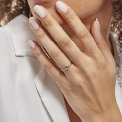 Histoire d'Or Bague Osanna Or Blanc Diamant