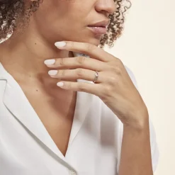 Histoire d'Or Bague Osanna Or Blanc Diamant