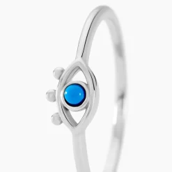 Histoire d'Or Bague Pernelle Argent Blanc Turquoise* Bagues|Bagues Fantaisie
