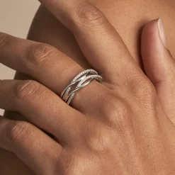 Histoire d'Or Bague Peronele Argent Blanc Oxyde De Zirconium* Bagues|Bagues Fantaisie