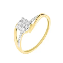 Histoire d'Or Bague Petunia or jaune diamant