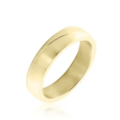 PHEBUS HIM Bague Acier Dore* Bagues|Bagues Sans Pierre