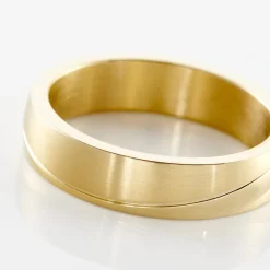 PHEBUS HIM Bague Acier Dore* Bagues|Bagues Sans Pierre