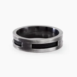 Discount PHEBUS HIM Bague Cosme Acier Noir