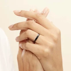 Histoire d'Or Bague Pilar Petite Ceramique Noir Céramique* Bagues|Bagues Fantaisie