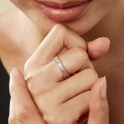 Histoire d'Or Bague Plaqué Or Gallez Oxydes De Zirconium