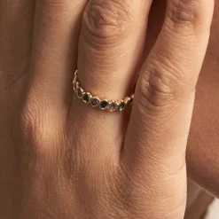 Best Histoire d'Or Bague Plaqué Or Jaune Ethem Anneau Pierres Multicolores