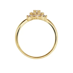 Online Histoire d'Or Bague Plaqué Or Sadoth Oxyde De Zirconium