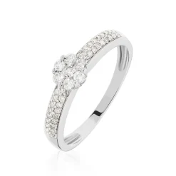 Online Histoire d'Or Bague Praya Or Blanc Diamant