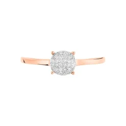 Histoire d'Or Bague Princesse Or Rose Diamant* Bagues|Bagues Avec Pierre