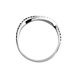 New Histoire d'Or Bague Prudentia Argent Blanc Oxyde De Zirconium