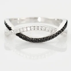 New Histoire d'Or Bague Prudentia Argent Blanc Oxyde De Zirconium