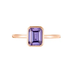 Histoire d'Or Bague Purple Mood Argent Rose Oxyde De Zirconium* Bagues|Bagues Fantaisie