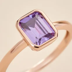 Histoire d'Or Bague Purple Mood Argent Rose Oxyde De Zirconium* Bagues|Bagues Fantaisie