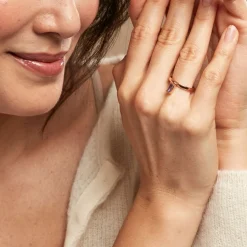 Histoire d'Or Bague Purple Mood Argent Rose Oxyde De Zirconium* Bagues|Bagues Fantaisie