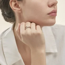 Histoire d'Or Bague Rejane Or Blanc Diamant* Bagues|Bagues Avec Pierre