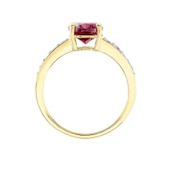 Histoire d'Or Bague Rhodolite Fever Or Jaune Rhodolite Oxyde De Zirconium* Bagues|Bagues Avec Pierre