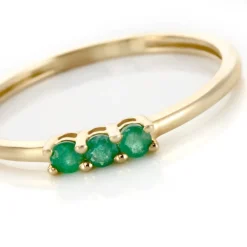 New Histoire d'Or Bague Richie Or Jaune Emaraude