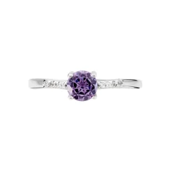New Histoire d'Or Bague Rio Argent Blanc Oxyde De Zirconium argent blanc oxyde violet