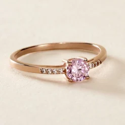 Histoire d'Or Bague Rio Argent Rose Oxyde De Zirconium* Bagues|Bagues Fantaisie