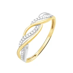 Histoire d'Or Bague Romane Or Jaune Diamant* Bagues|Bagues Avec Pierre