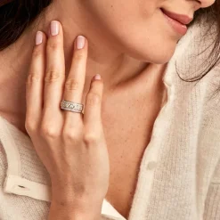 Best Histoire d'Or Bague Rome Argent Bicolore Oxyde De Zirconium