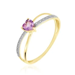 Discount Histoire d'Or Bague Rory Or Jaune Amethyste or jaune amethyste violette