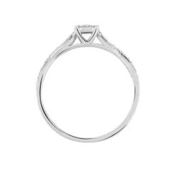 Histoire d'Or Bague Roseline Or Blanc Diamant* Bagues|Bagues Avec Pierre